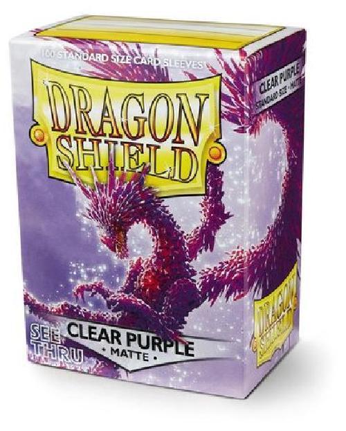 (image for) Dragon Shield Clear Purple Matte Standard x 100